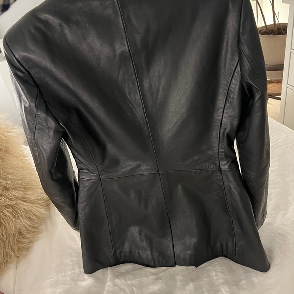 Reformation VEDA Hal Leather Blazer - Picture 3 of 5